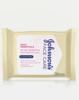 Johnson Johnson Johnson's Daily Essentials Extra-Sensitive Cleansing Wipes 25's Photo