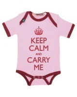 Krag Drag Keep Calm & Carry Me Girls Bodysuit Pink Photo