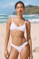 Body - U Crop Bralette Bikini Top - White broidere Photo