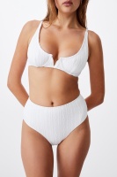 Body - Highwaisted Full Bikini Bottom - White broiderie Photo