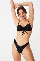 Body - High Side Brazilian Bikini Bottom - Black rib 20 Photo
