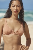 Body - Half Wire Bralette Bikini Top - Terracotta broiderie v Photo