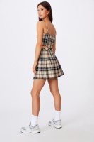 Factorie - Pleated Skirt - Claudia neutral check Photo