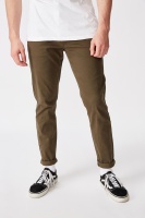 Factorie - Washed Slim Leg Pant - Washed khaki Photo