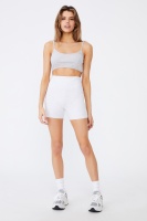 Factorie - Cheeky High Waisted Printed Bike Short - Silver marle/est 1986 Photo