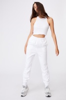 Factorie - Super High Rise Trackpant - White Photo