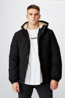 Factorie - Hooded Puffer - Black Photo