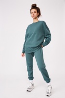 Factorie - Oversized Crew Neck Sweater - Stormy green Photo