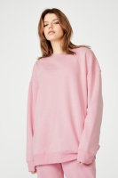 Factorie - Oversized Crew Neck Sweater - Babe pink Photo