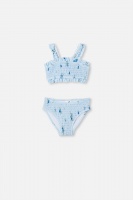 Cotton On Kids - Isla Shirred Bikini - Frosty blue/pretty floral Photo
