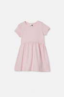 Cotton On Kids - Freya Short Sleeve Dress - Pink quartz/stars Photo