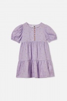 Cotton On Kids - Girls Meredith Dress - Vintage lilac/small flowers Photo