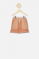 Cotton On Kids - Henry Slouch Short - Amber brown wash Photo