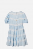 Cotton On Kids - Ladies Meredith Dress - Frosty blue tie dye Photo