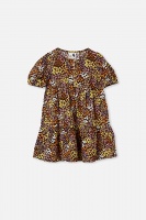Cotton On Kids - Girls Meredith Dress - Phantom/floral fields Photo