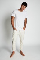Cotton On Men - Raw Crop Jean - Off white rips Photo