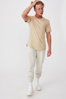 Cotton On Men - Essential Longline Scoop T-Shirt - Stone clay Photo