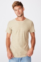 Cotton On Men - Tbar Premium T-Shirt - Gravel stone self stripe Photo