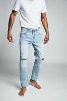 Cotton On Men - Rigid Relaxed Jean - Vintage blue rips Photo