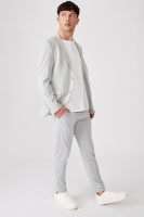 Cotton On Men - Super Stretch Suit Slim Pant - Light grey Photo