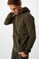 Cotton On Men - Essential Fleece Pullover - Duffle green Photo