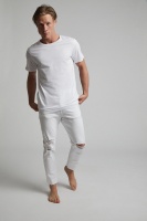 Cotton On Men - Raw Crop Jean - White blowout Photo