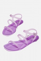 Rubi - Triple Strap Jelly Sandal - Lilac Photo