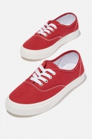 Rubi - Jamie Lace Up Plimsoll - Red Photo