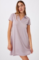 Cotton On Women - Tina Polo Tshirt Dress - Cloud grey marle Photo