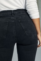 Cotton On Women - High Rise Grazer Skinny Denim Jean - Washed black rip Photo