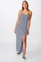 Cotton On Women - Alessandra Strappy Split Front Midi Dress - Mini molly stripe total eclipse Photo