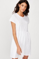 Cotton On Women - Tina Babydoll Tshirt Dress - White Photo