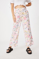 Cotton On Women - Wide Leg Paradise Pant - Jamie floral multi white Photo