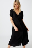 Cotton On Women - Woven Clara Button Through Midi Dress - Kayla ditsy total eclipse Photo