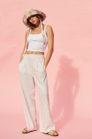 Cotton On Women - Wide Leg Paradise Pant - Robyn ditsy multi white Photo