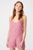 Cotton On Women - Woven Luna Strappy Playsuit - Summer cassis Photo