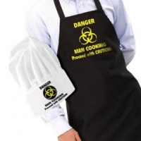 Doctor Who DANGER MAN COOKING Apron and Hat Photo