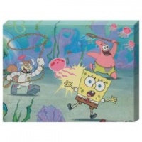 Breaking Bad SpongeBob Canvas Wall Art â€“ Jellyfish Hunt in Bikini Bottom Photo