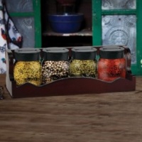 Thames and Kosmos Mason Jar Spice Rack Photo