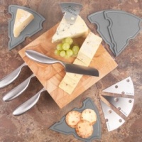 Final Touch Cheese Station Set with Wood Block Photo