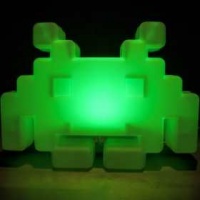 Space Invaders Colour Changing Lamp Photo