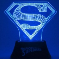 Superman Acrylic Light Photo