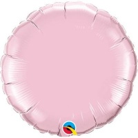 Qualatex Plain Pearl Pink Round Foil Balloon Photo