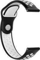 Superfly SFWSD22BW 22mm Silicone Double Button Watch Strap Photo