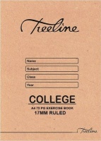 Treeline BS7217 A4 College Exercise Book - 17mm Ruled Photo