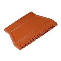 Handover Rubber Comb With Graduated Teeth - Double Ended With 3" And 4.5" Sides Photo