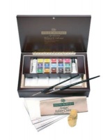 Daler Rowney Artists Watercolour - Luxury Set With 15 x Half Pans Photo