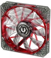 Bitfenix Spectre Pro Transparent Fan with Red LED and Curved Design Fin for Focused Airflow Photo