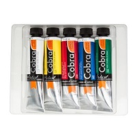 Royal Talens Cobra Artist Water Mixable Oil Paint - 40ml - Starter Set of 5 Photo