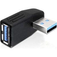 DeLOCK USB 3.0 M/F Black Adapter male-female angled 270Â° horizontal Photo